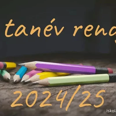 Tanév rendje 2024/25